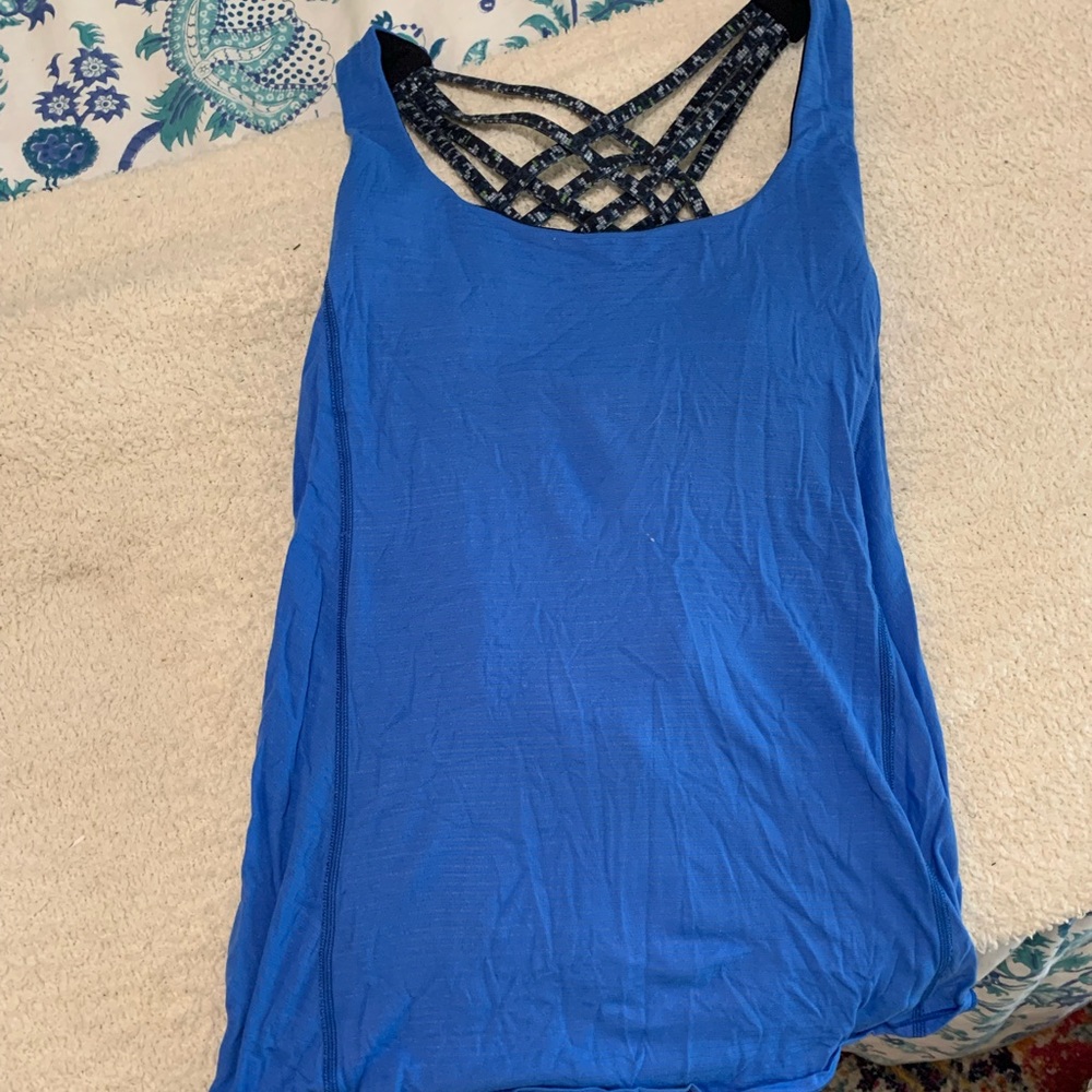 Lululemon scoop back built in bra tank